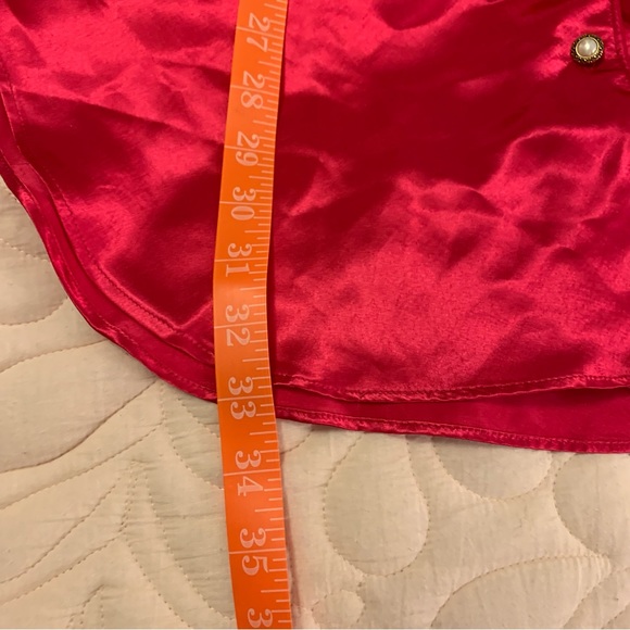 VICTORIA’S SECRET gold label size S vintage short gown original pearl buttons - Picture 12 of 13